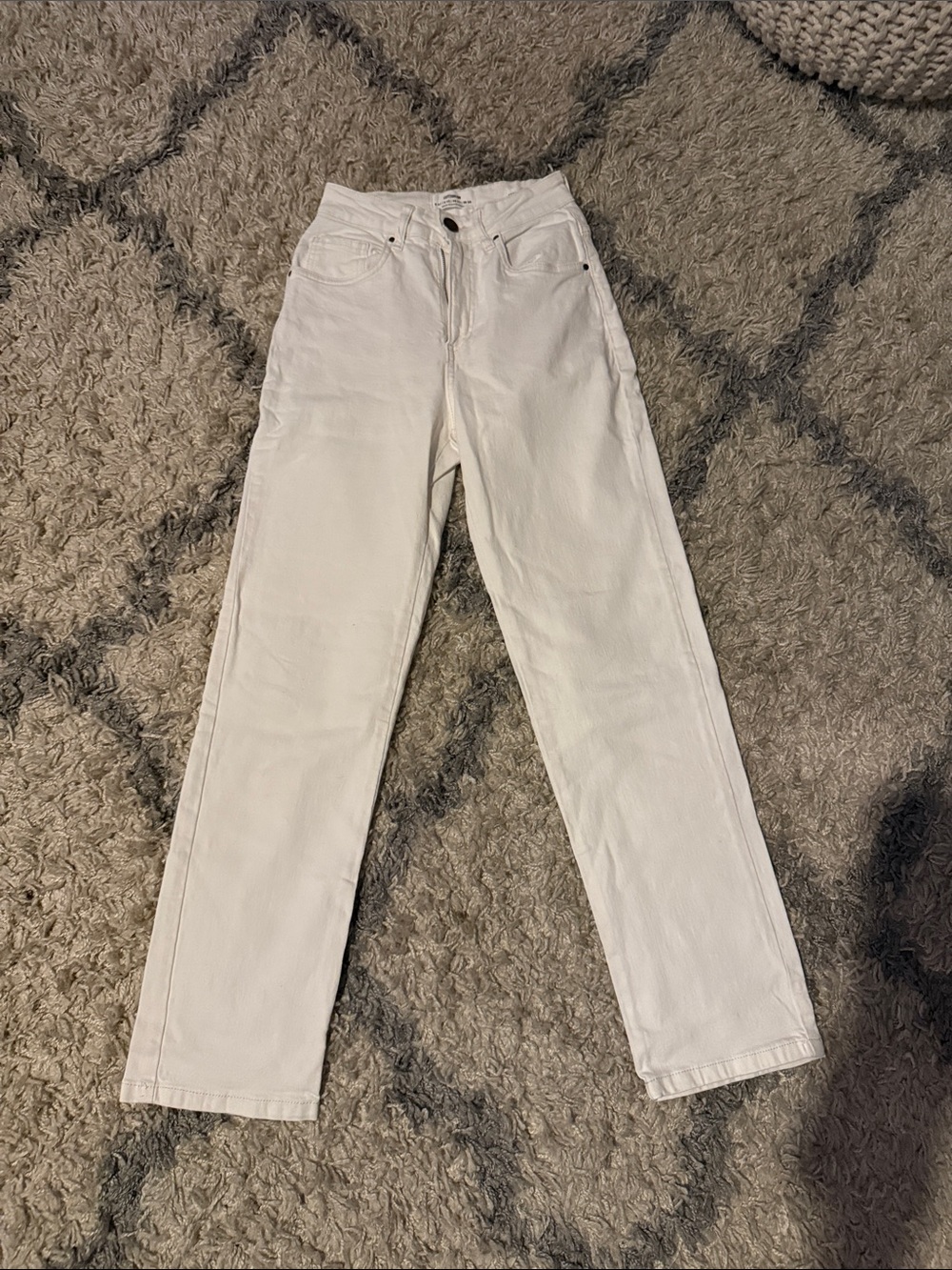 Cotton On White Straight Leg Jeans